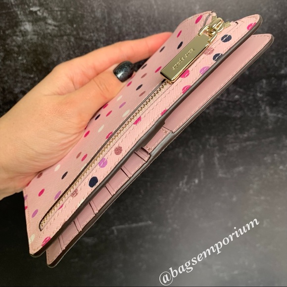 Kate Spade Festive Confetti Large Slim Wallet - Picture 4 of 11